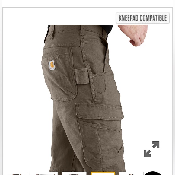 Carhartt men’s steel rugged flex relaxed fit double front cargo work pant - Picture 4 of 9